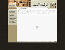 Tablet Screenshot of honeybrookcabinets.com